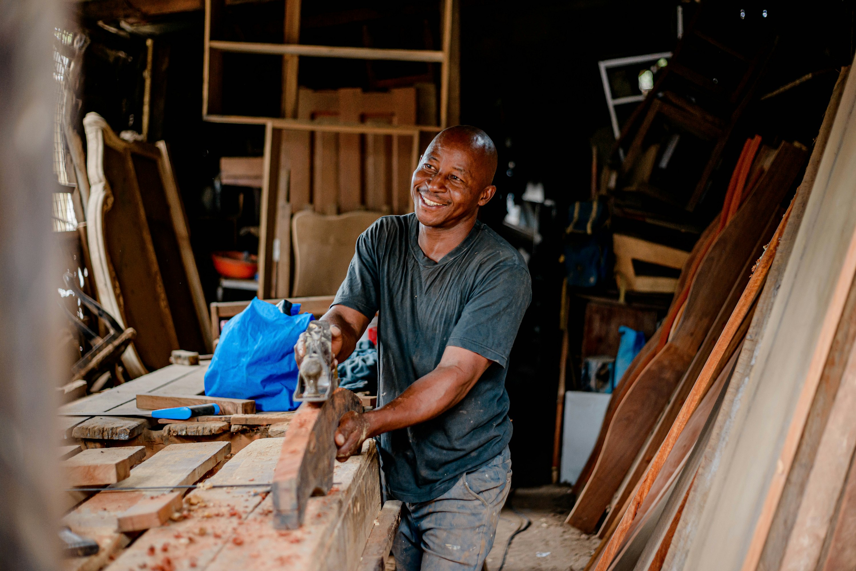 Carpenter at work